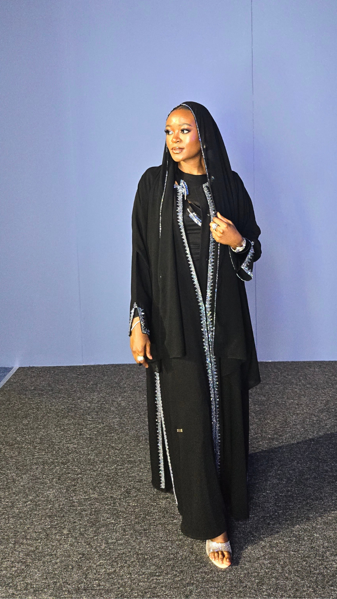 Qamar in Blue crystal Set💙