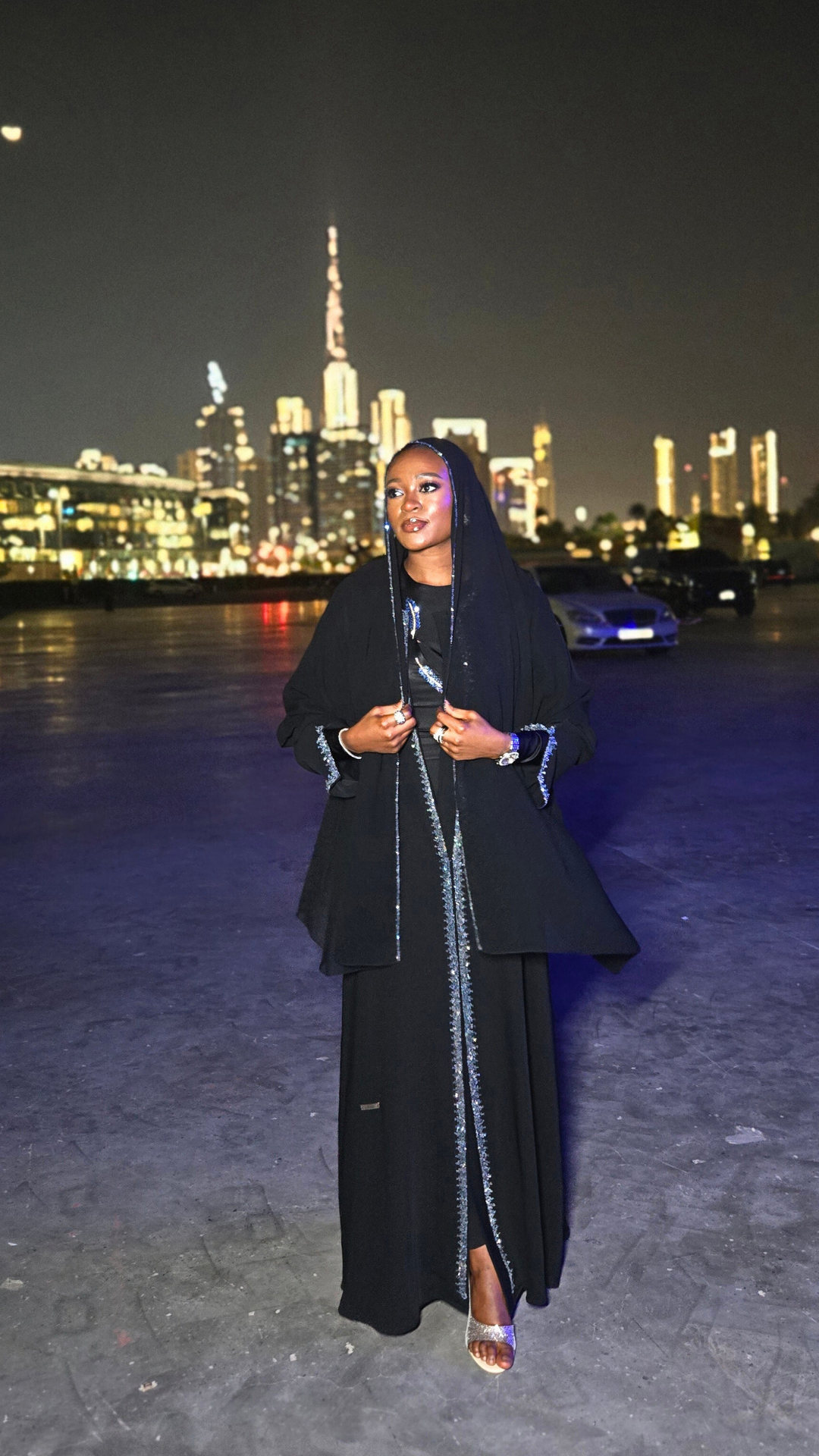 Qamar in Blue crystal Set💙