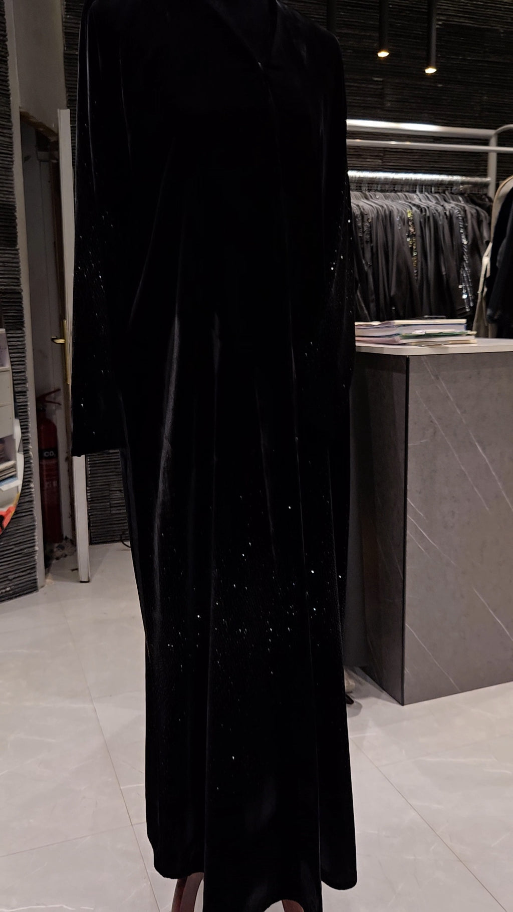 Oumri Abaya Velvet Set