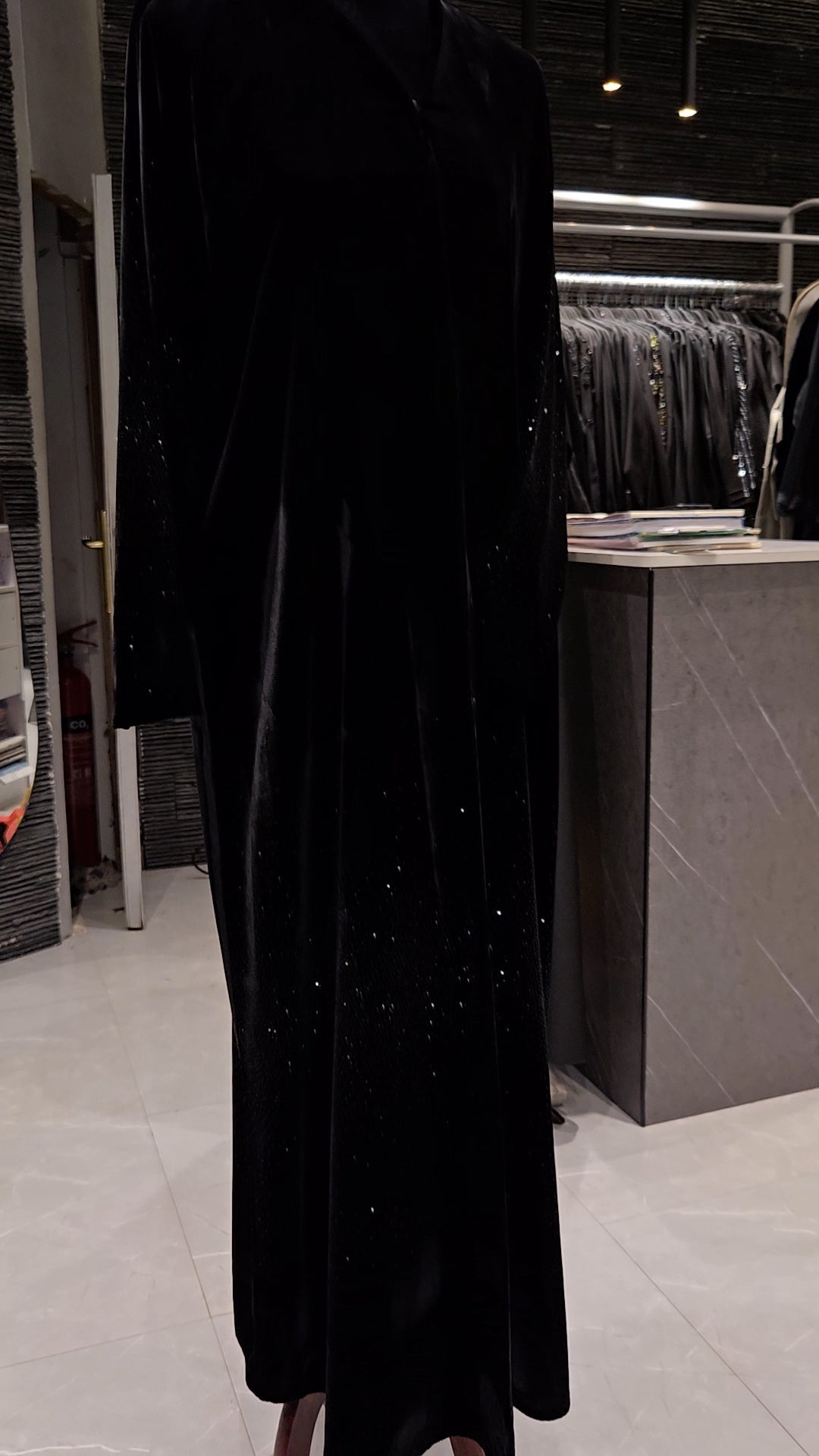 Oumri Abaya Velvet Set