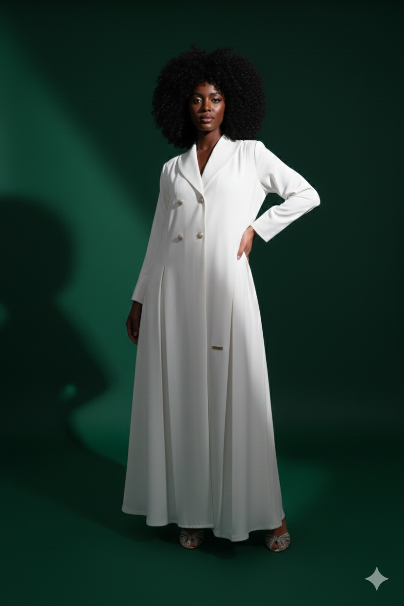 Loujain Collar Abaya Set