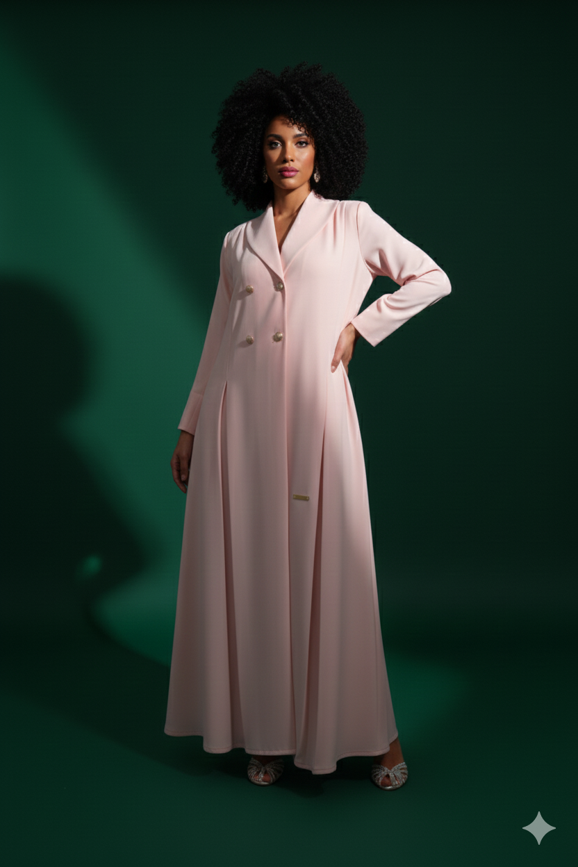 Loujain Collar Abaya Set