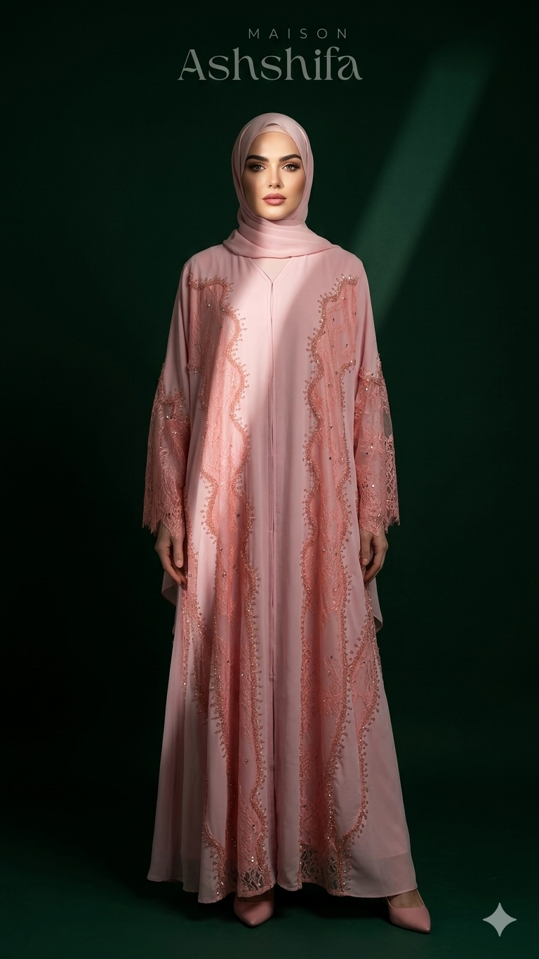 Yalwa Lace Abaya Set