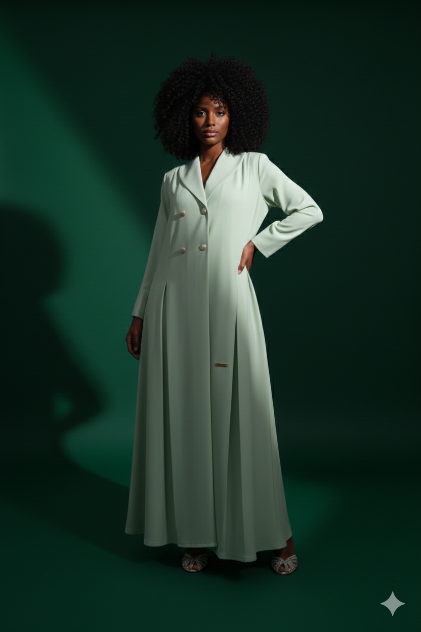 Loujain Collar Abaya Set