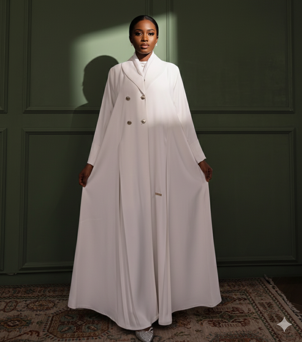 Loujain Collar Abaya Set