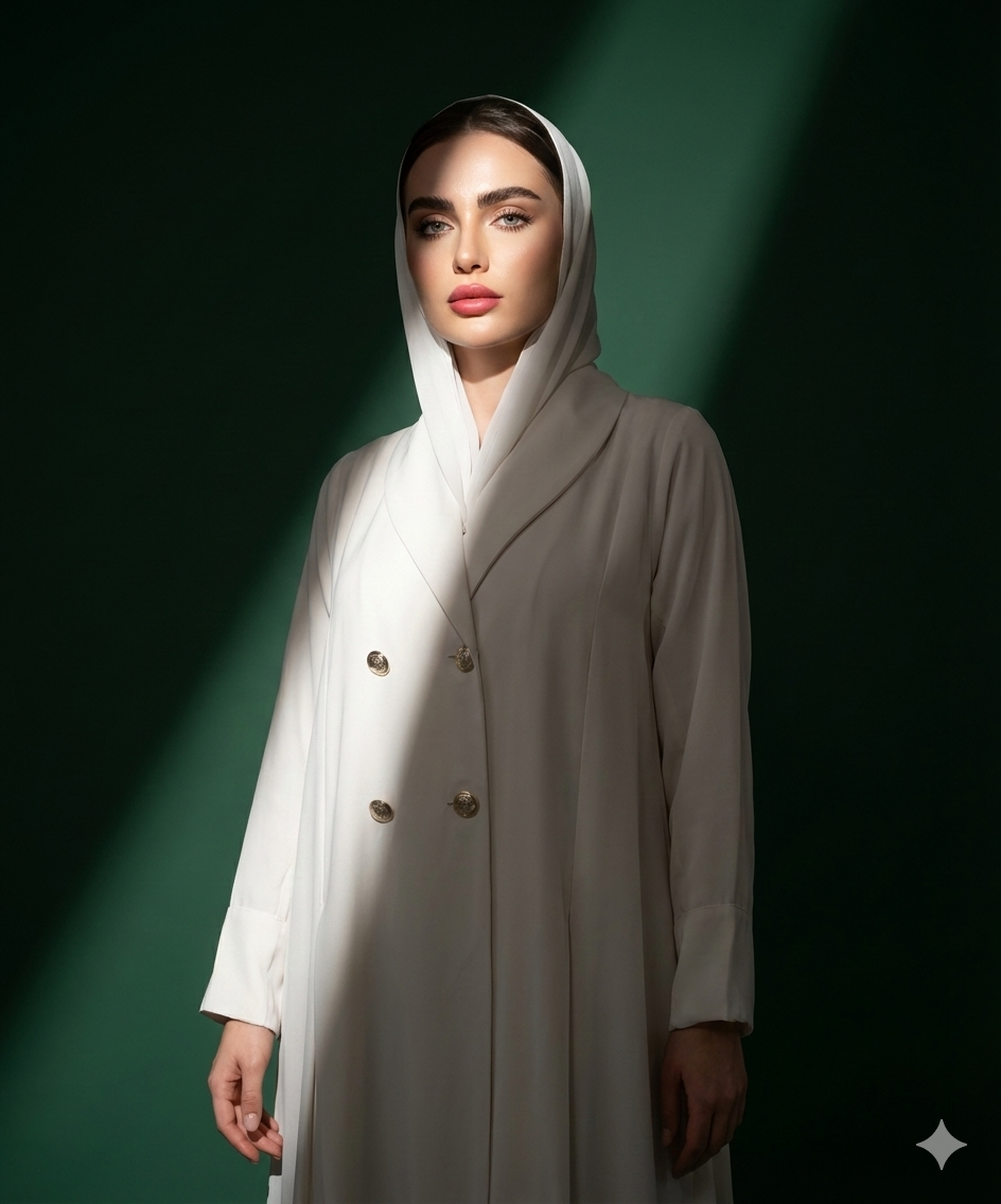 Loujain Collar Abaya Set