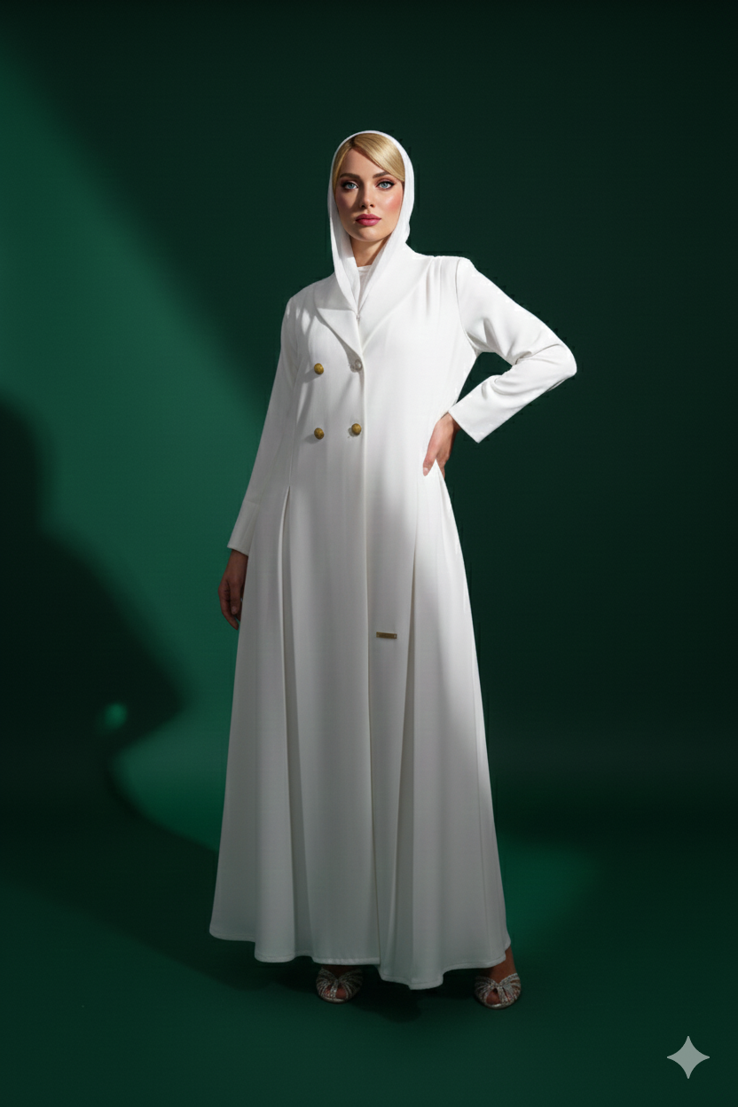 Loujain Collar Abaya Set