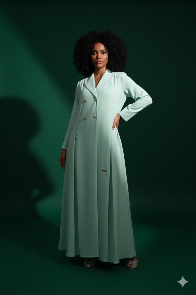 Loujain Collar Abaya Set