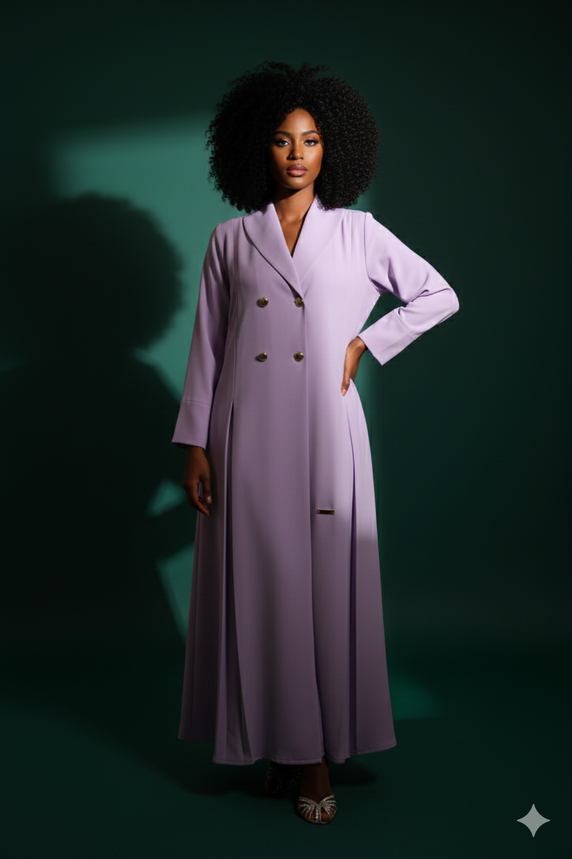 Loujain Collar Abaya Set