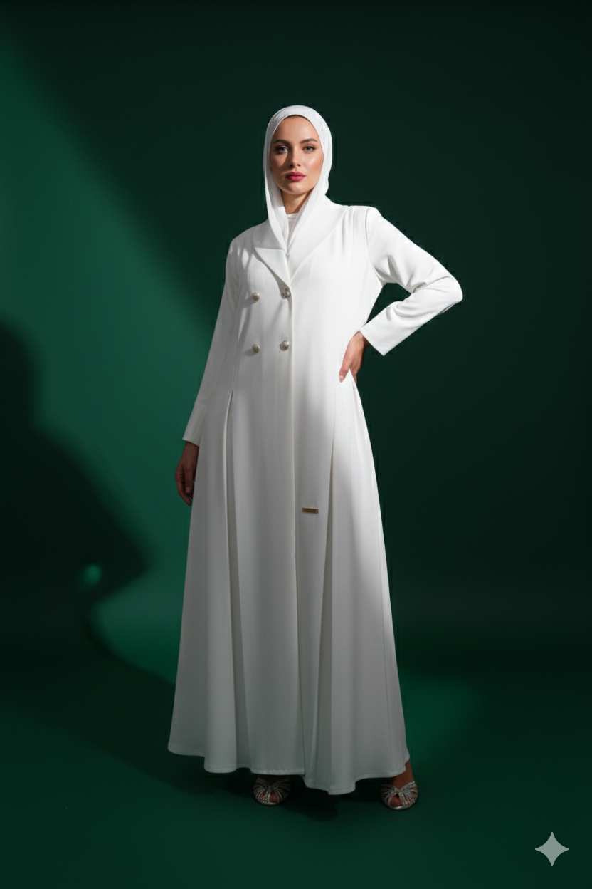 Loujain Collar Abaya Set