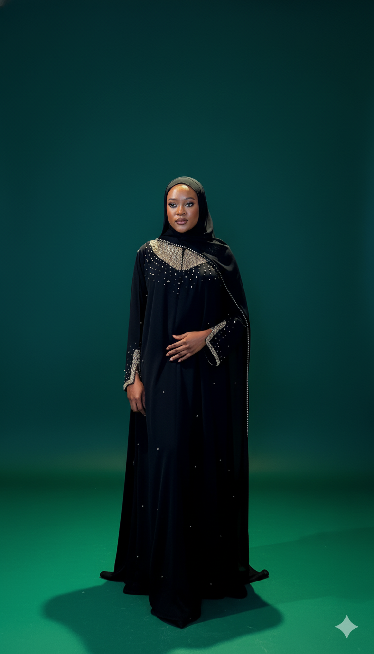 Dhahab Gold Abaya Set