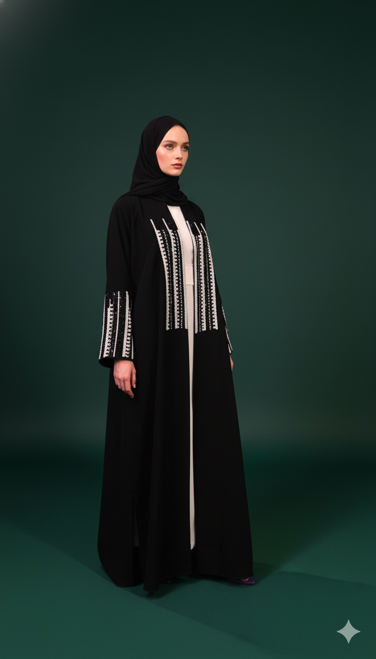 Hajar Pearl Abaya Set