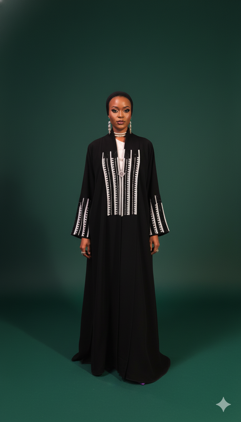 Hajar Pearl Abaya Set
