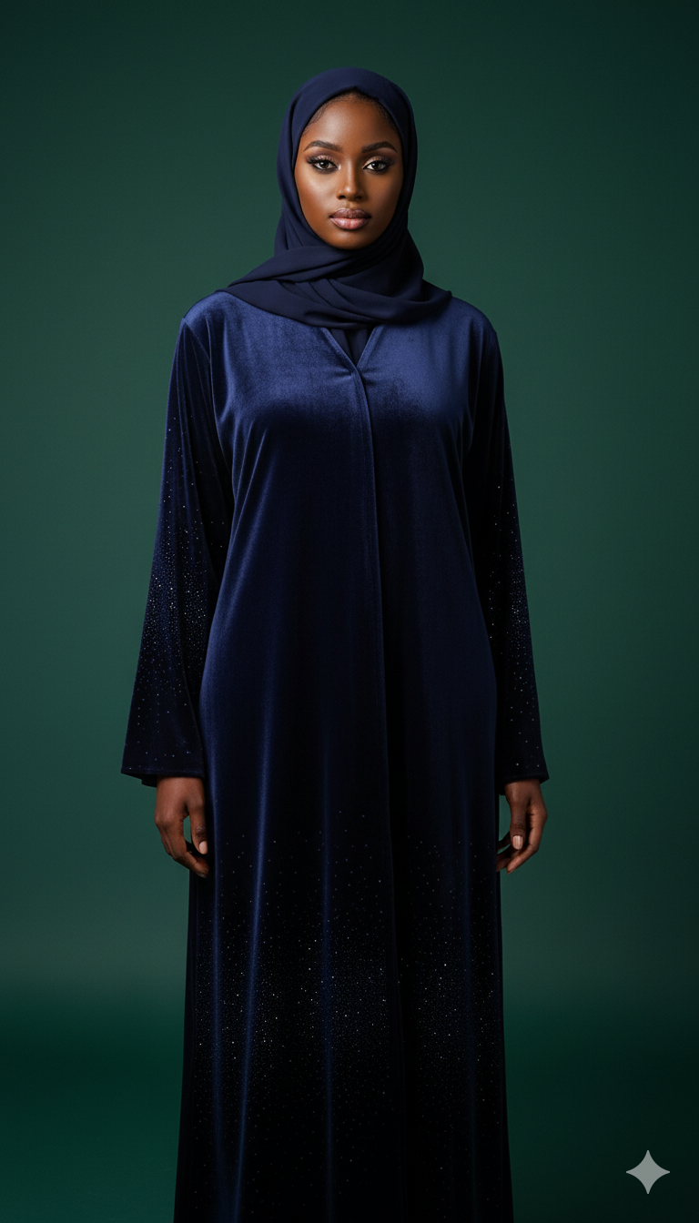 Oumri Abaya Velvet Set