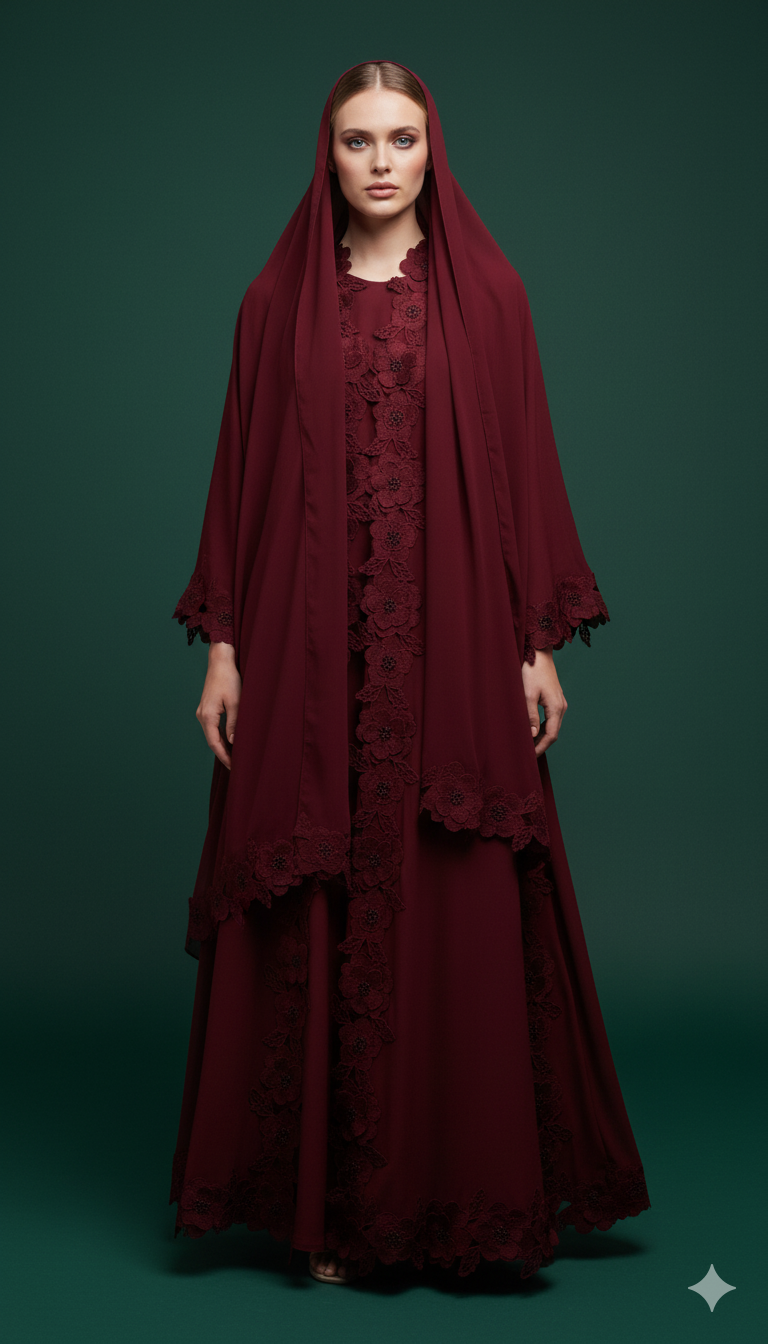 Nana Lace Abaya Set