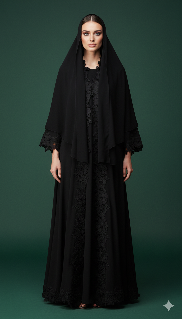 Nana Lace Abaya Set