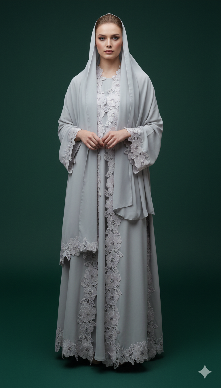 Nana Lace Abaya Set