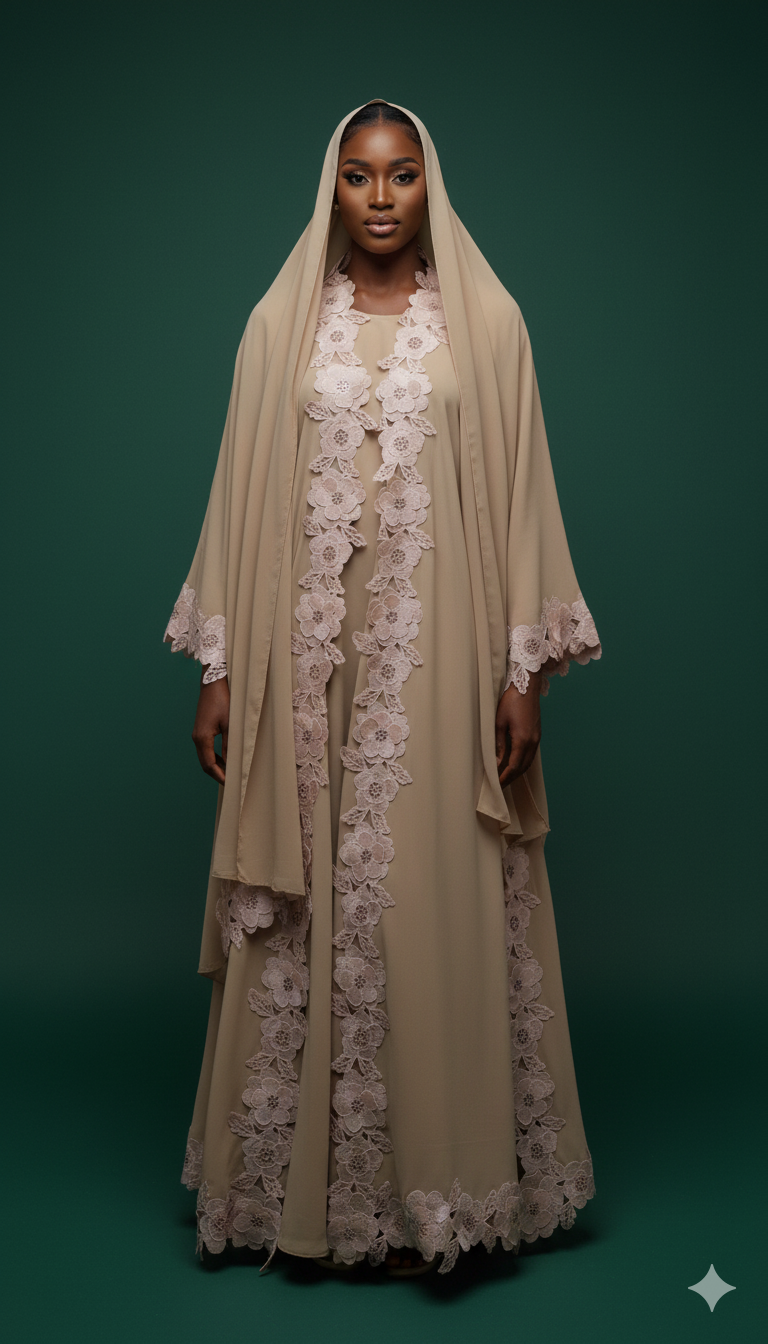 Nana Lace Abaya Set