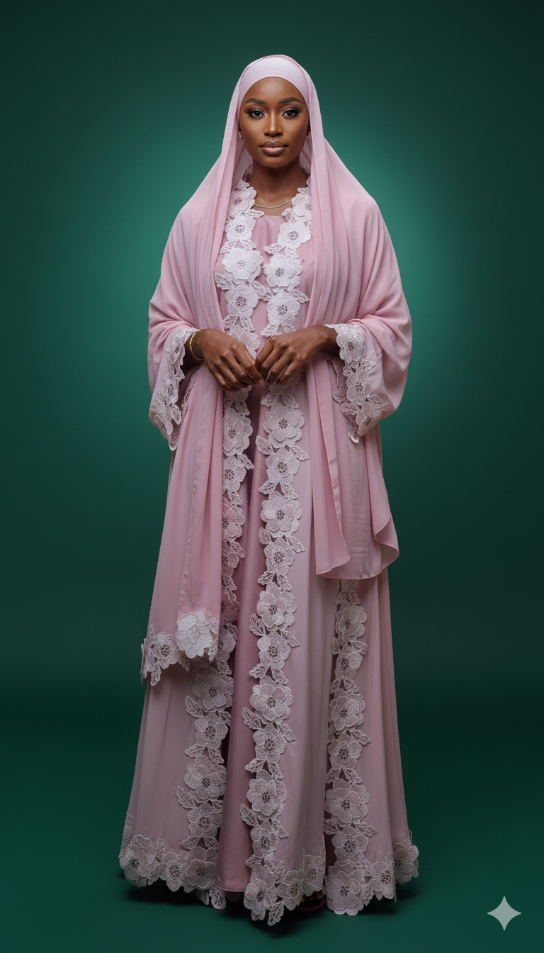 Nana Lace Abaya Set