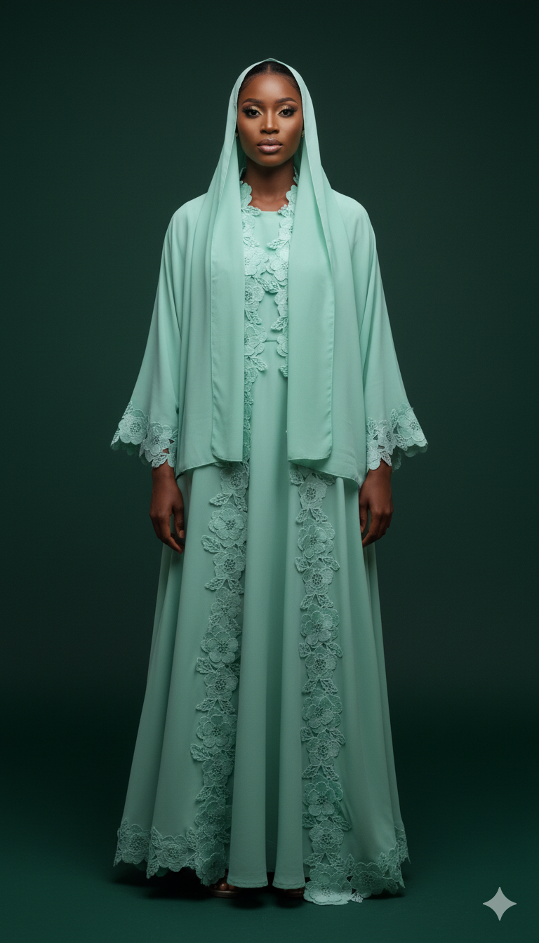 Nana Lace Abaya Set