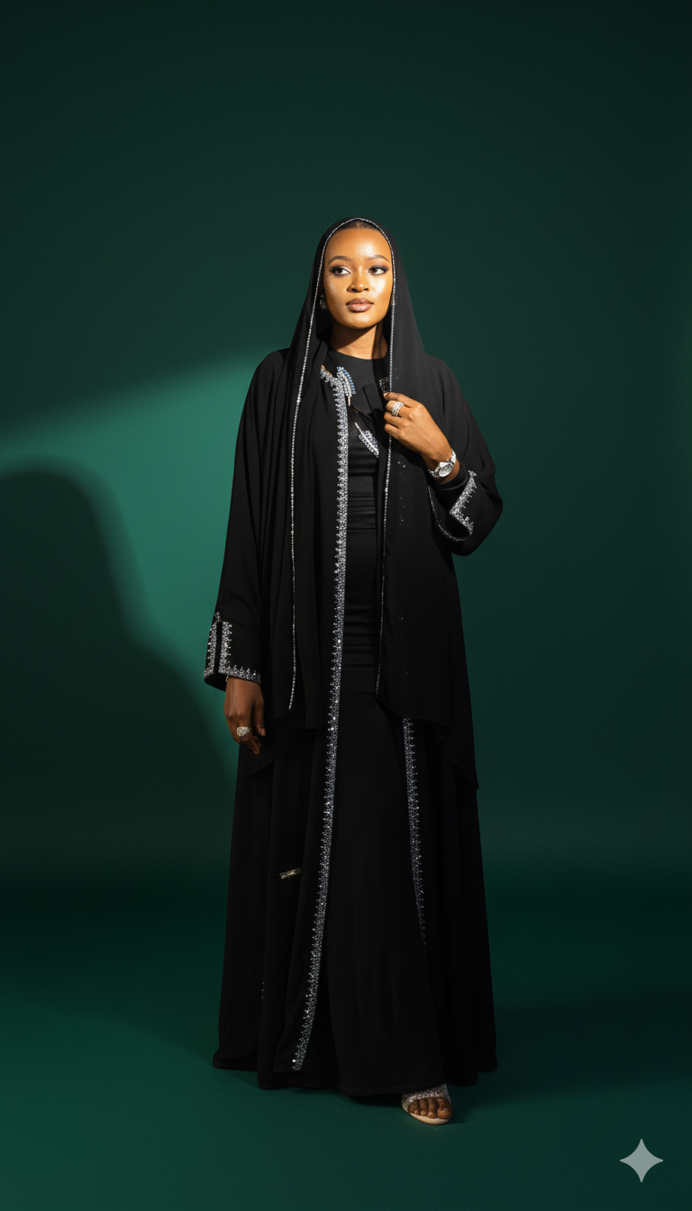 Qamar in Blue crystal Set💙