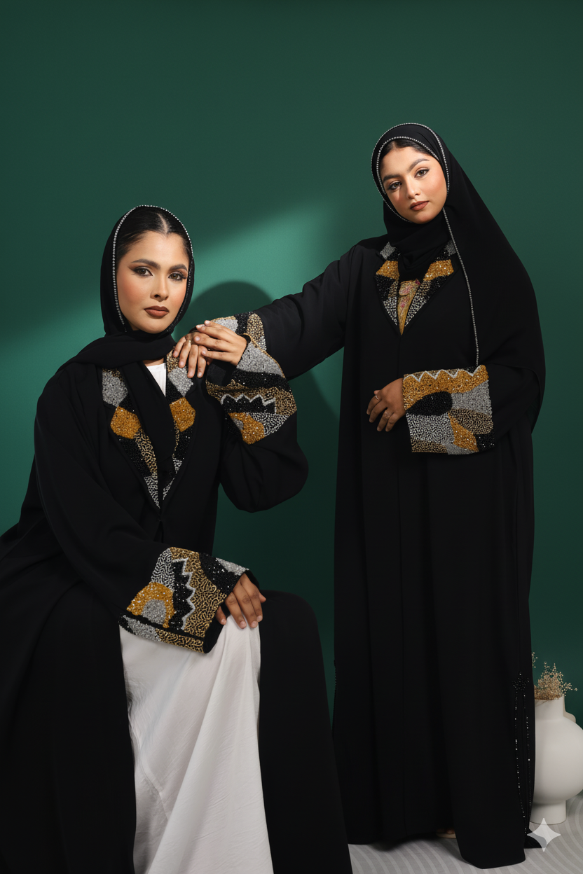 Nur Abaya Collar Set