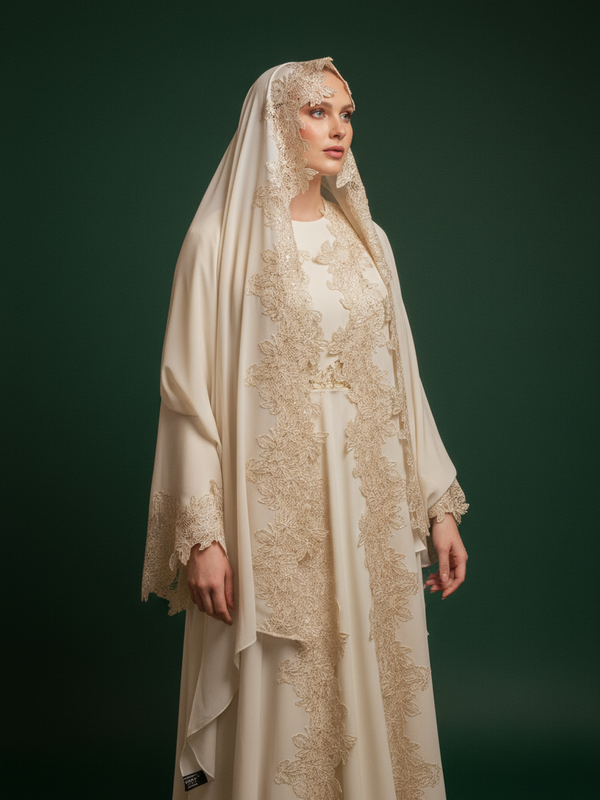 Hind Lace Abaya Set