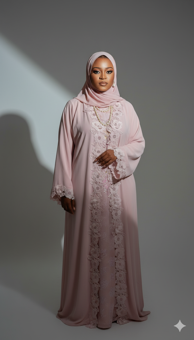 Nana Lace Abaya Set