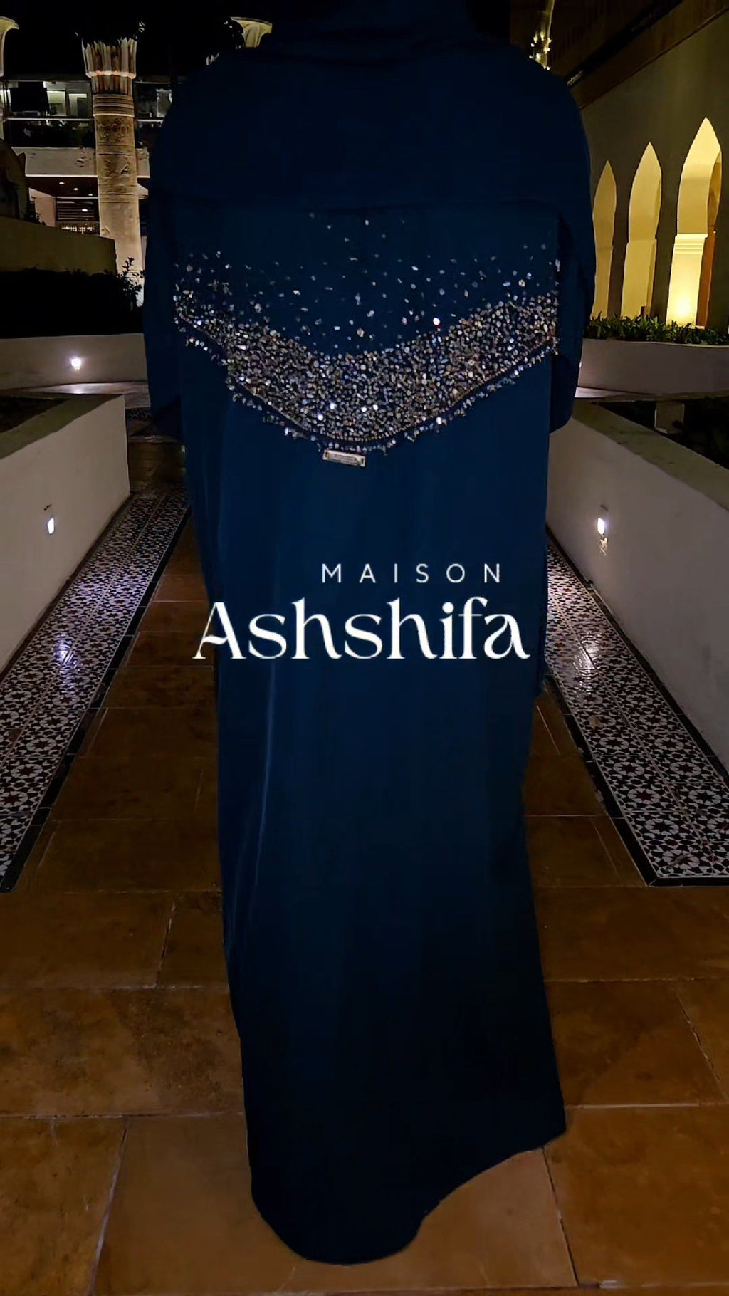 Haya Luxury handbeaded Abaya Set - MAISONASHSHIFA
