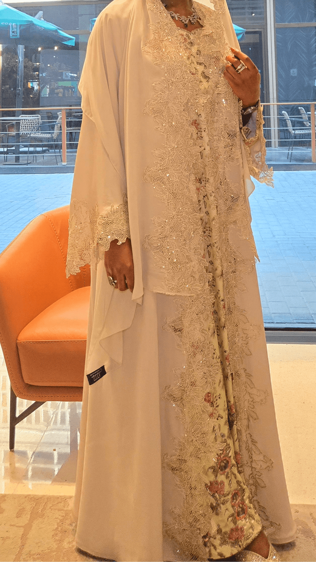 Hind Lace Abaya Set - MAISONASHSHIFA