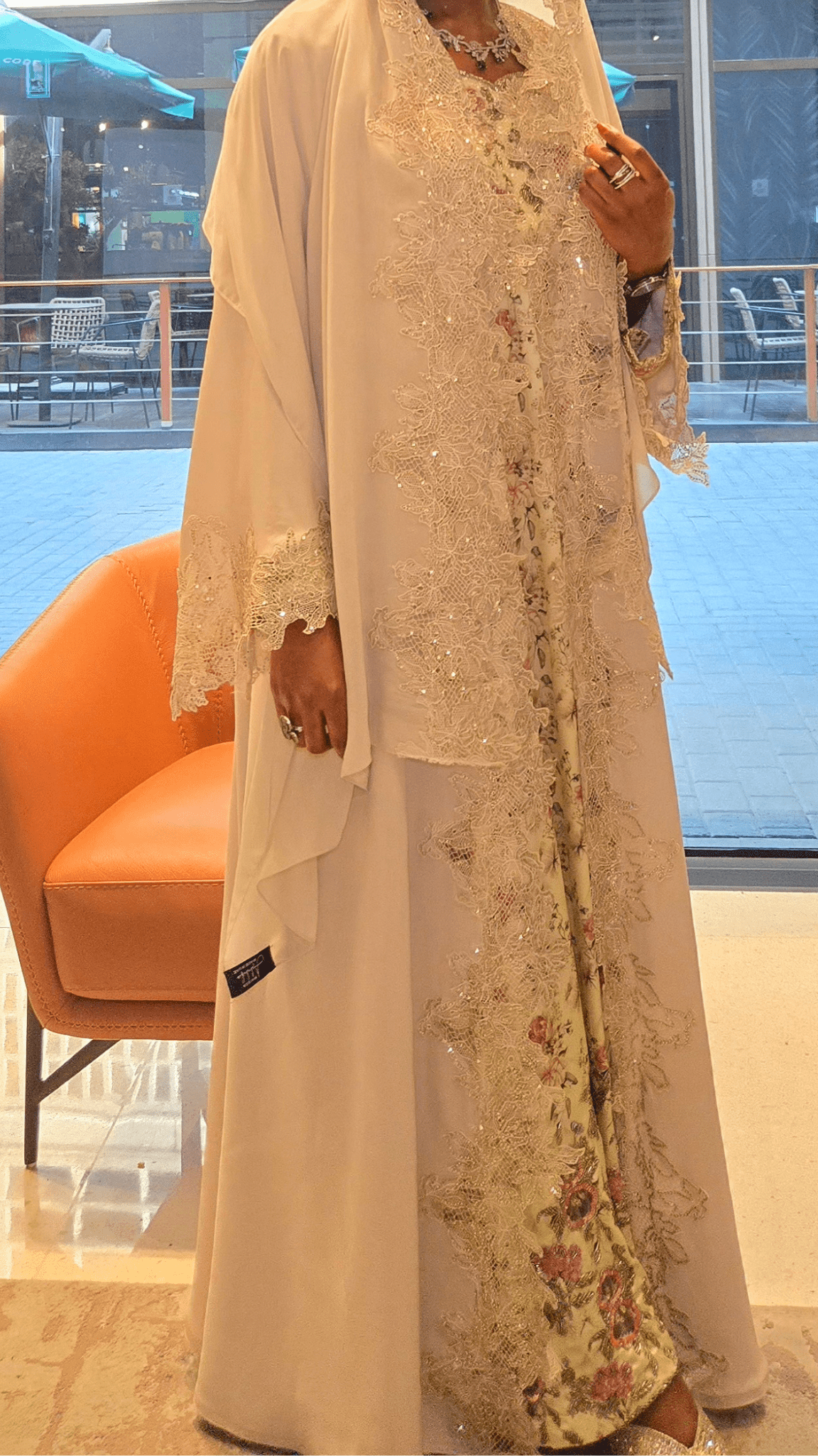 Hind Lace Abaya Set - MAISONASHSHIFA