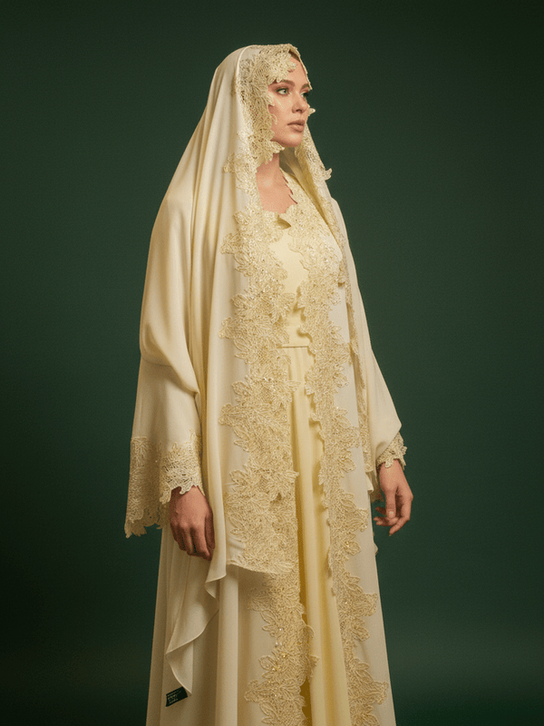 Hind Lace Abaya Set