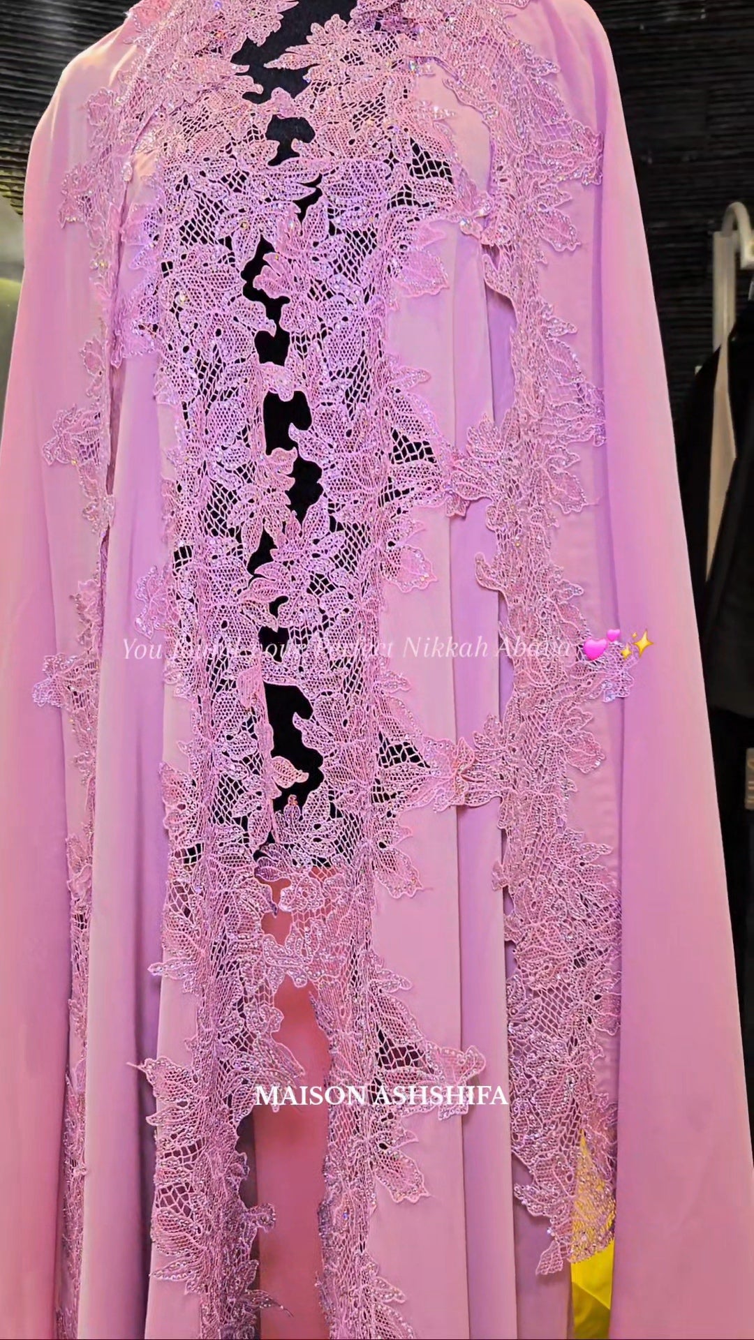 Hind Lace Abaya Set - MAISONASHSHIFA