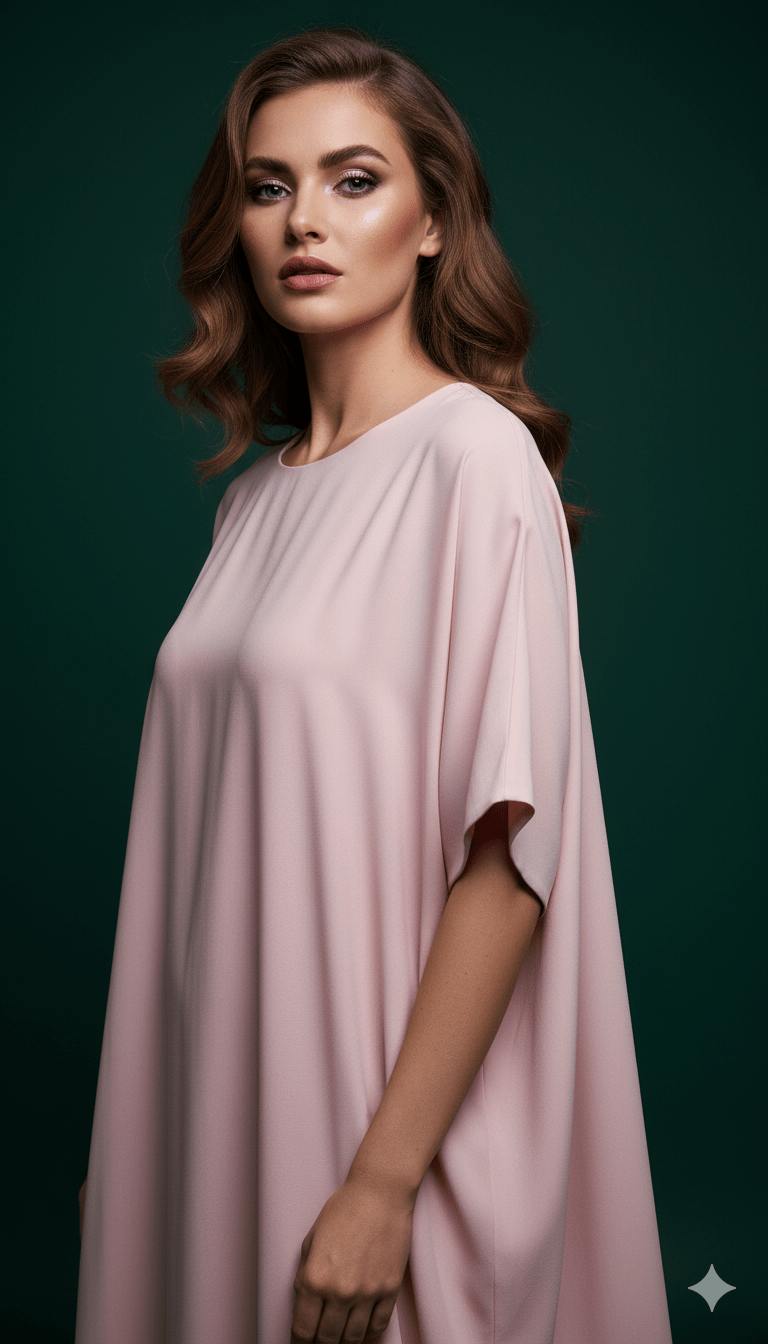 Inner slip dress short hand with Nada Abaya fabric. - MAISONASHSHIFA