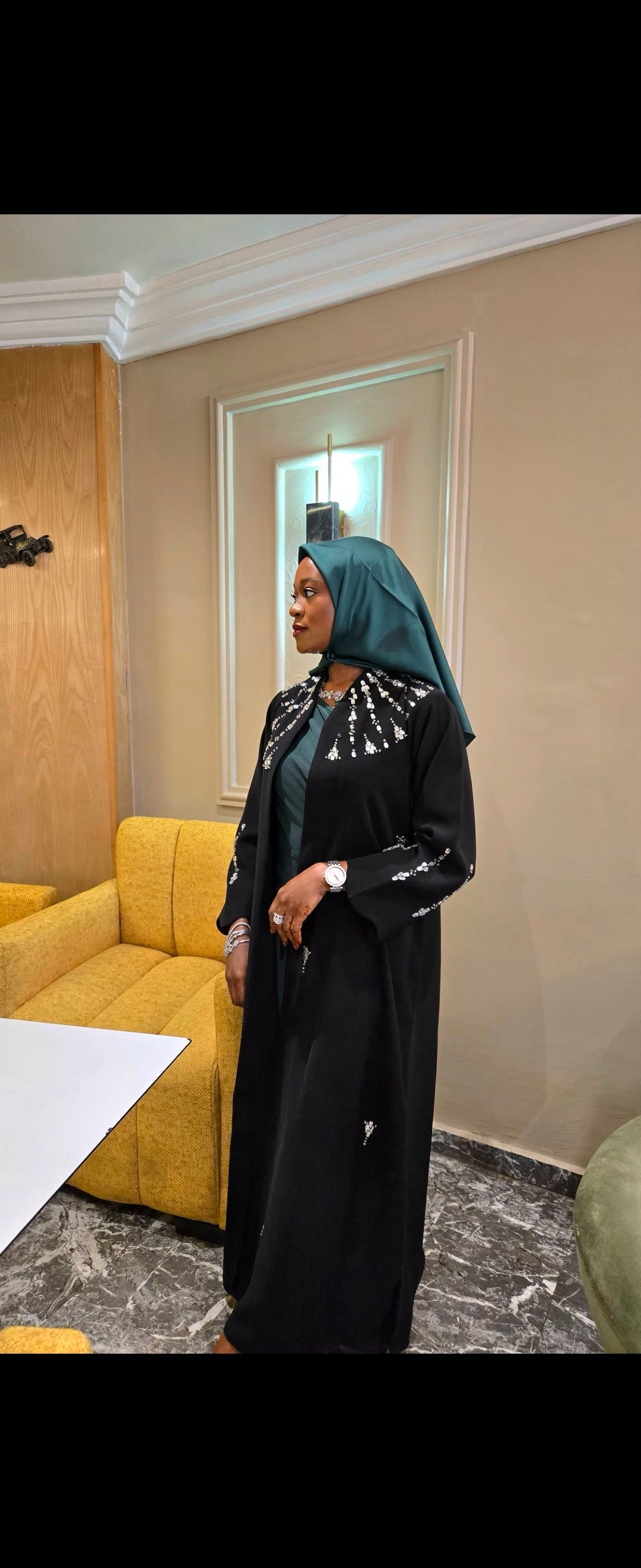 Laylat Luxury Abaya Set open abaya - MAISONASHSHIFA