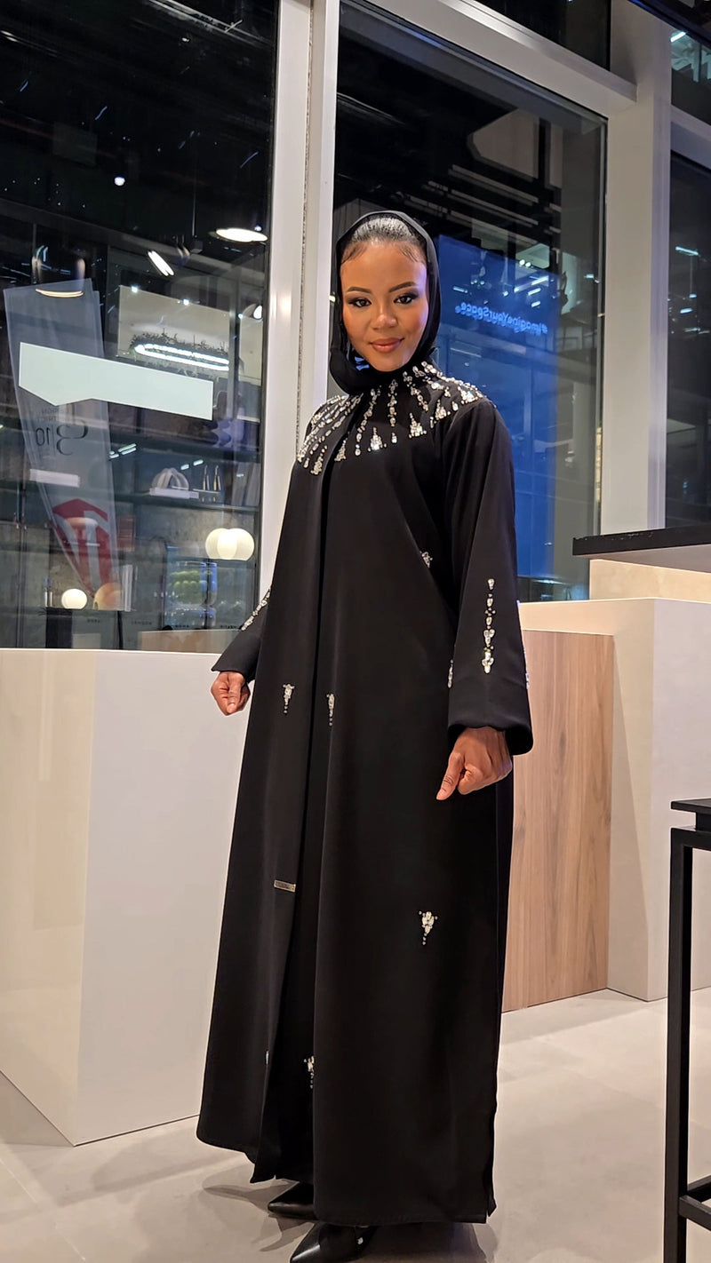 Laylat Luxury Abaya Set open abaya - MAISONASHSHIFA