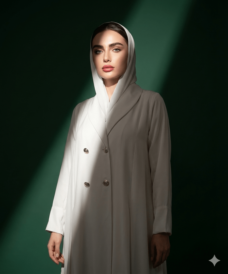 Loujain Collar Abaya Set - MAISONASHSHIFA