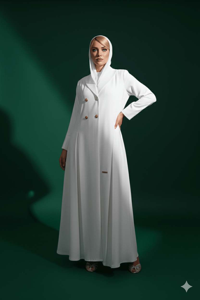 Loujain Collar Abaya Set - MAISONASHSHIFA