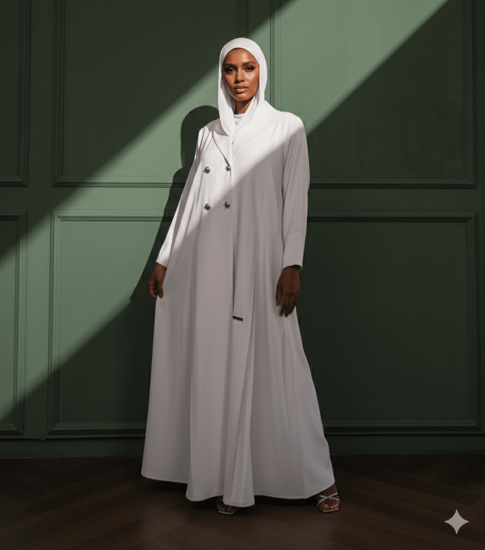 Loujain Collar Abaya Set - MAISONASHSHIFA