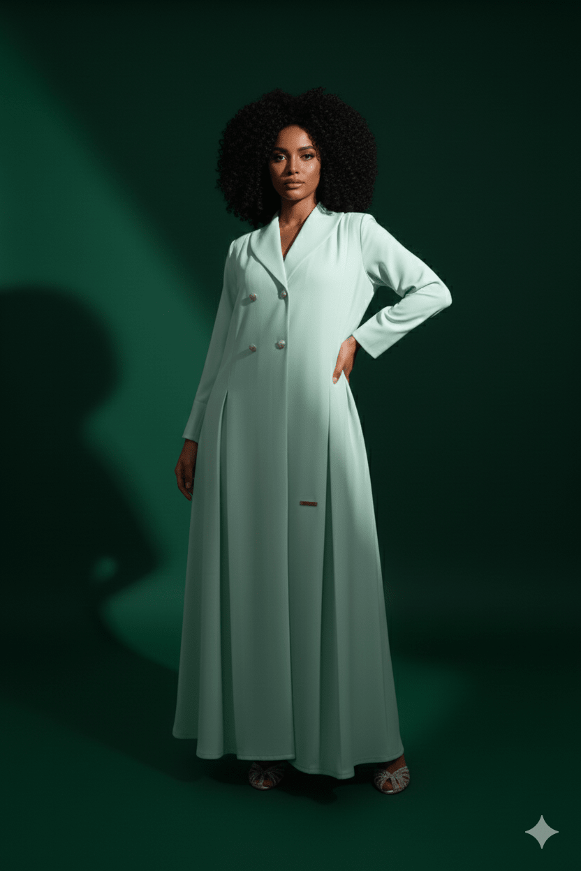 Loujain Collar Abaya Set - MAISONASHSHIFA
