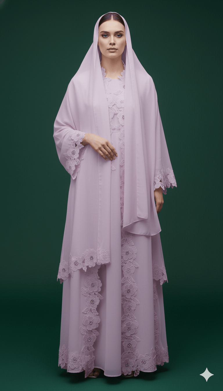 Nana Lace Abaya Set - MAISONASHSHIFA