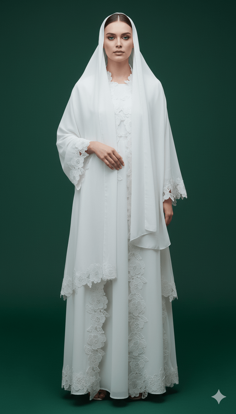 Nana Lace Abaya Set - MAISONASHSHIFA