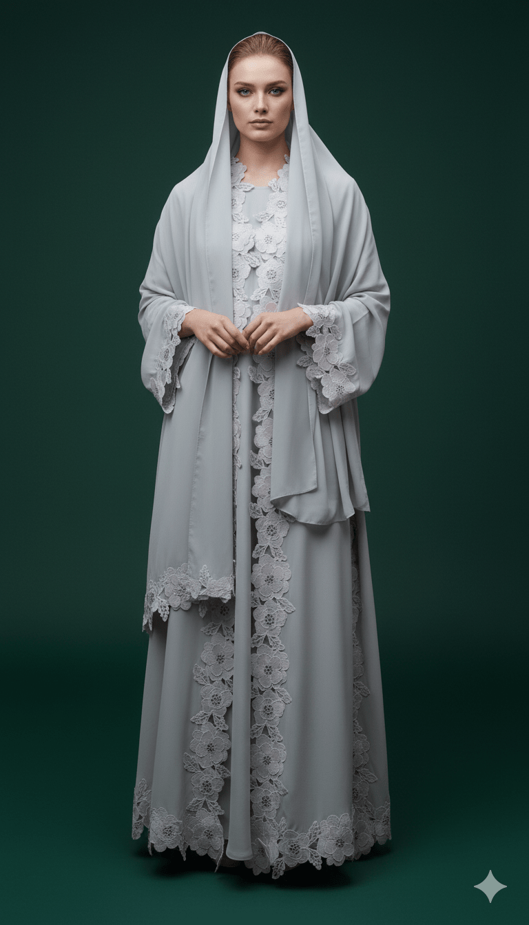 Nana Lace Abaya Set - MAISONASHSHIFA