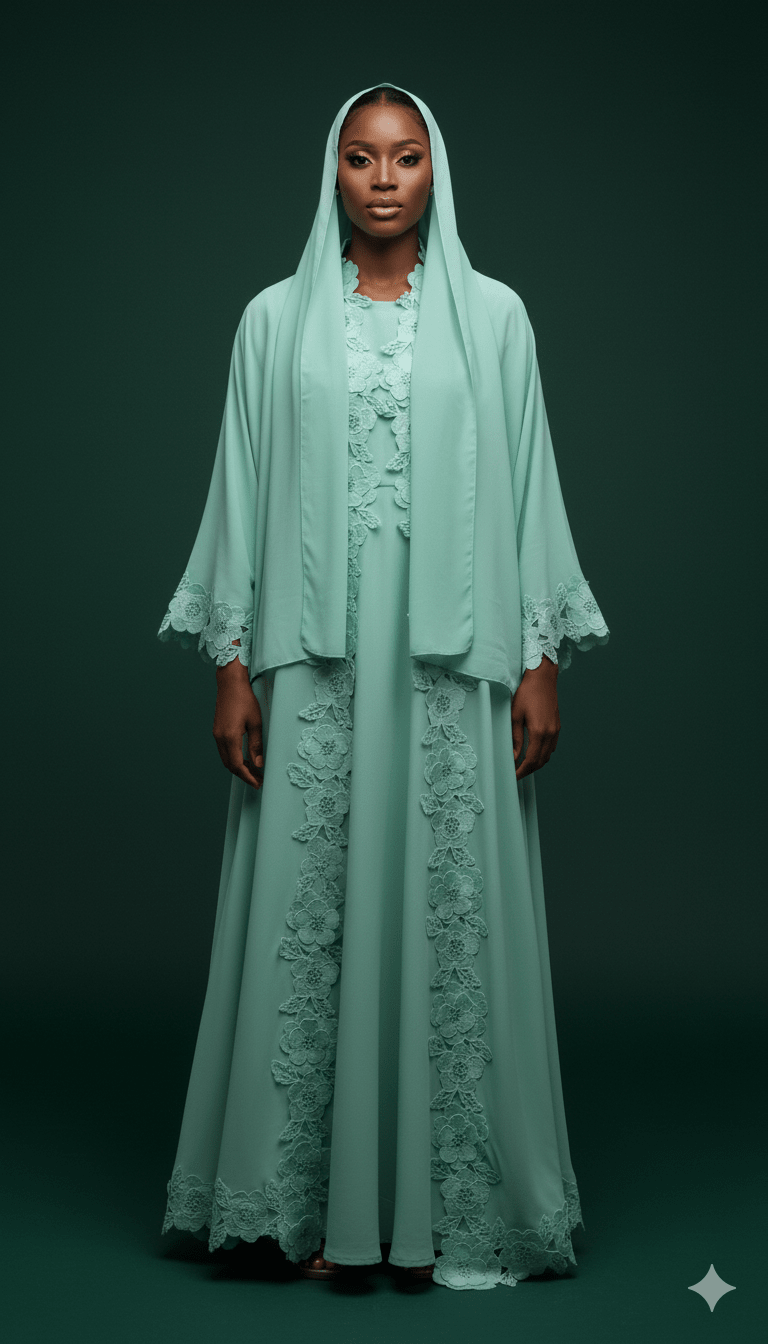 Nana Lace Abaya Set - MAISONASHSHIFA