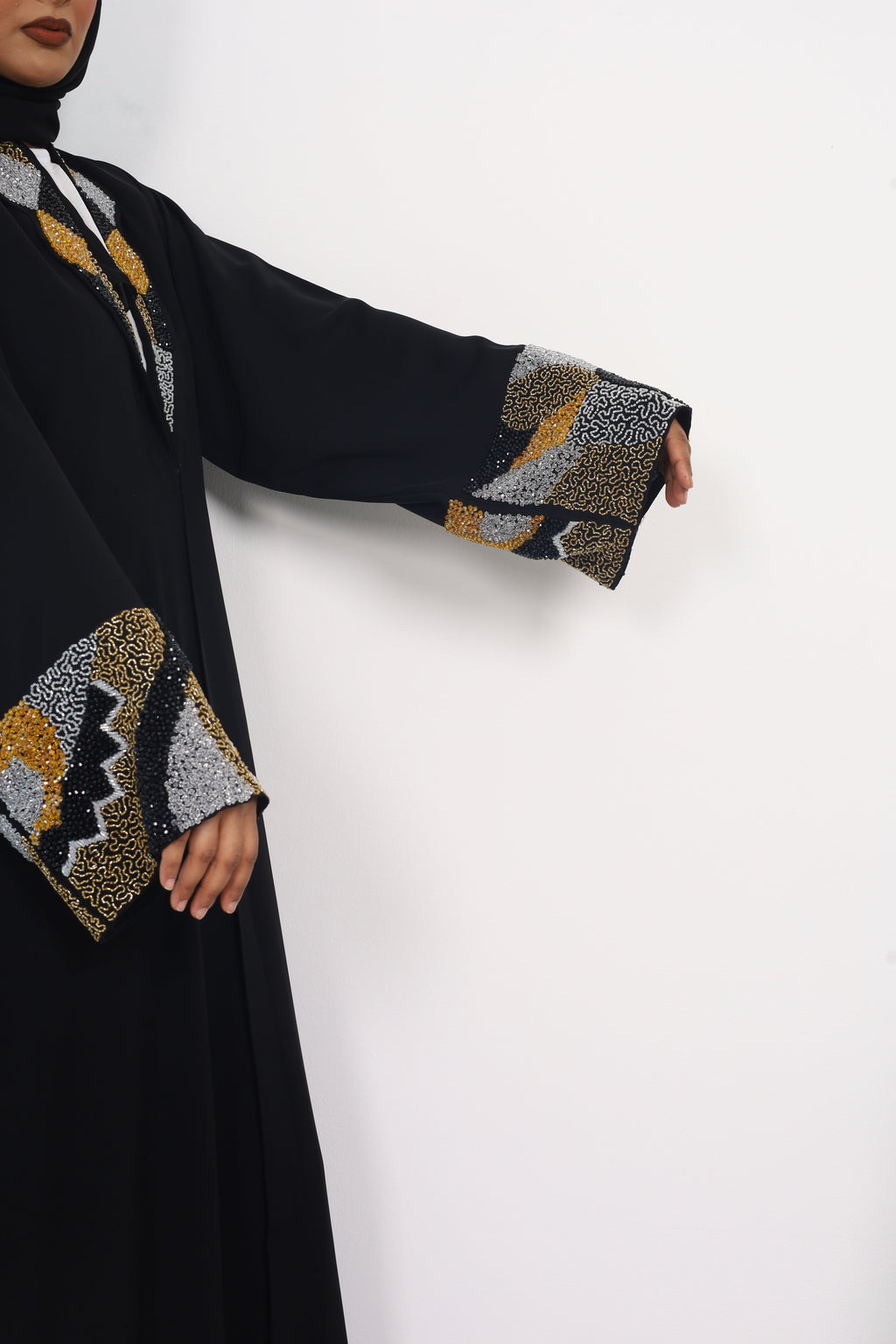 Nur Abaya Collar Set - MAISONASHSHIFA