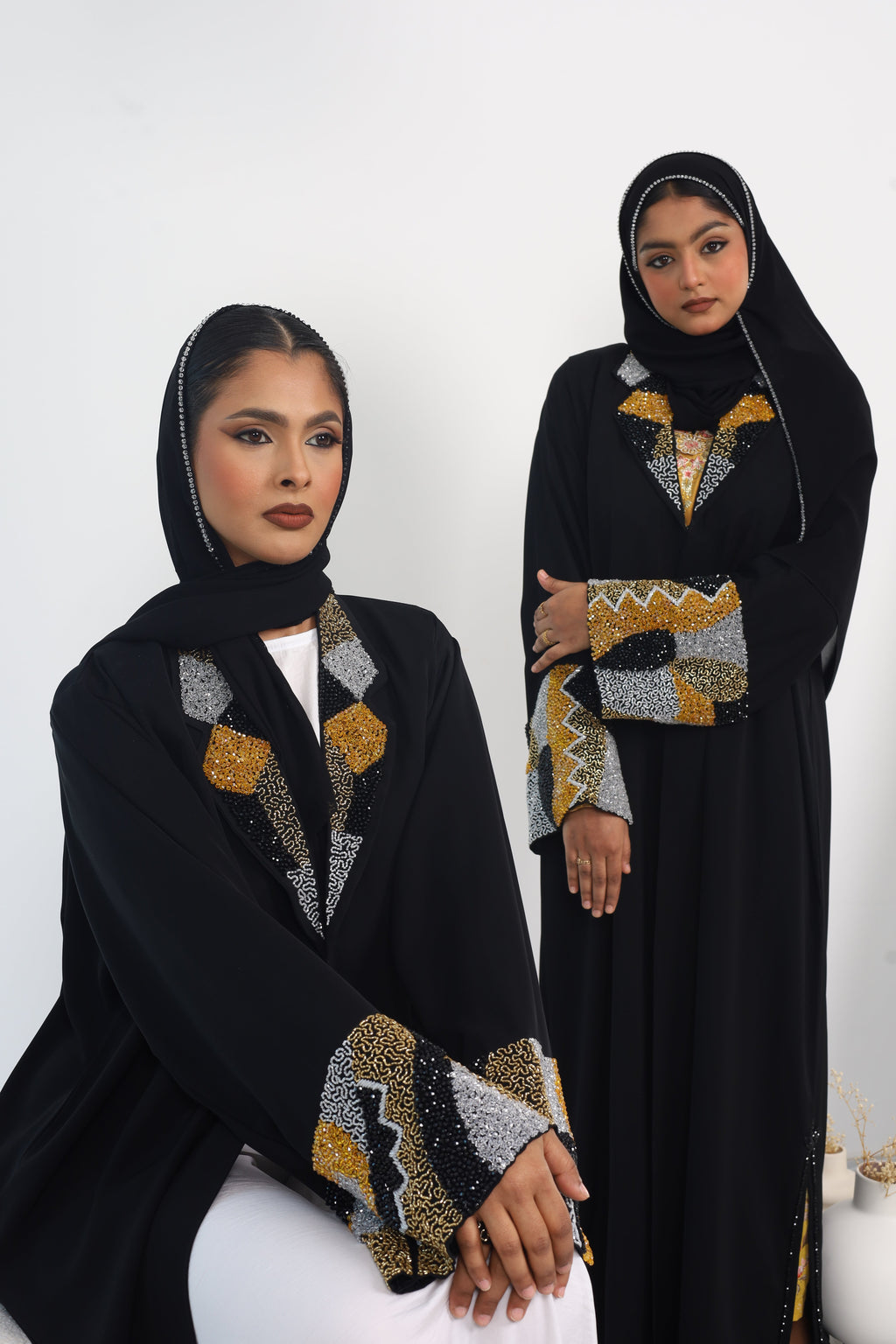 Nur Abaya Collar Set - MAISONASHSHIFA