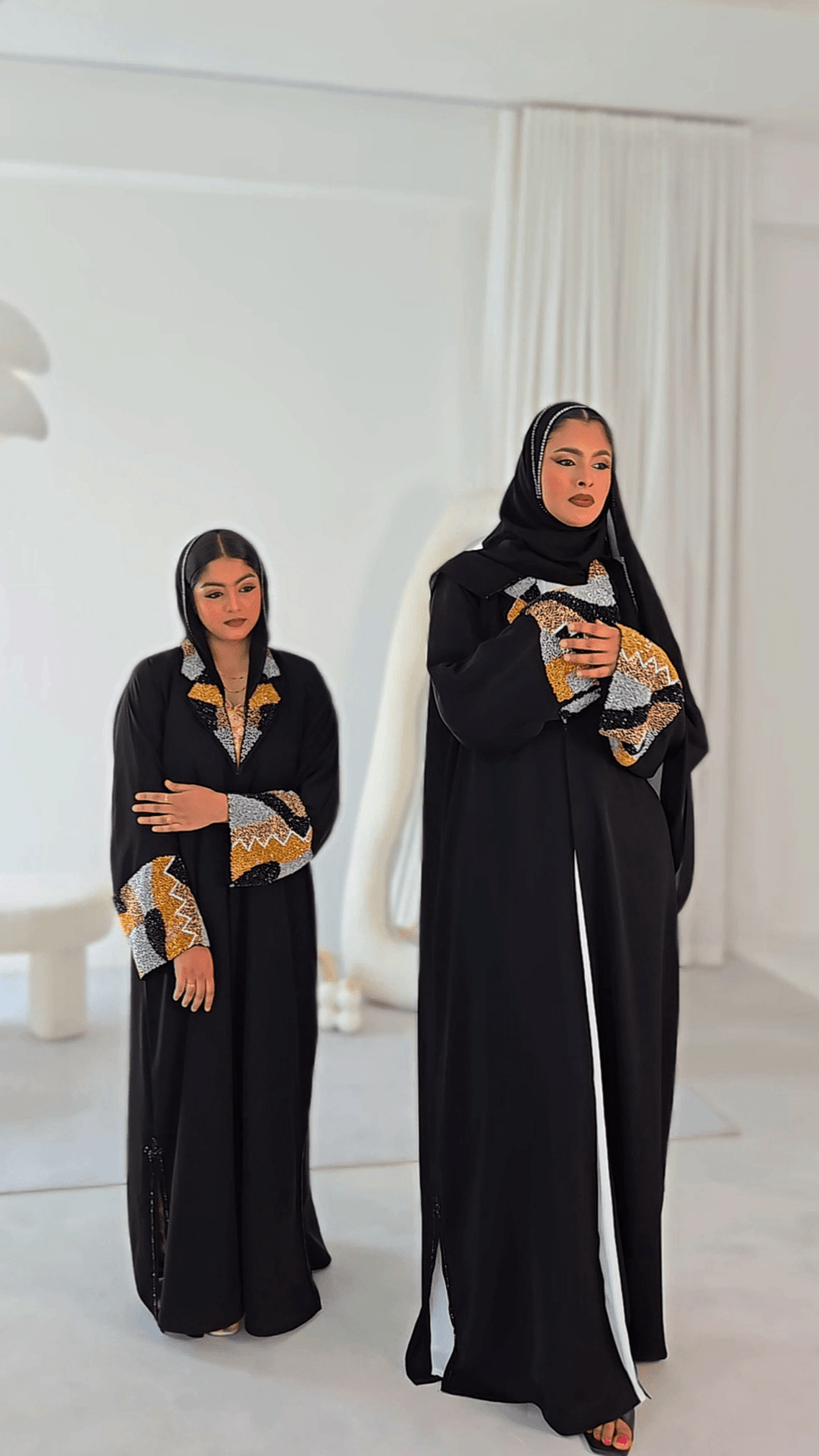 Nur Abaya Collar Set - MAISONASHSHIFA