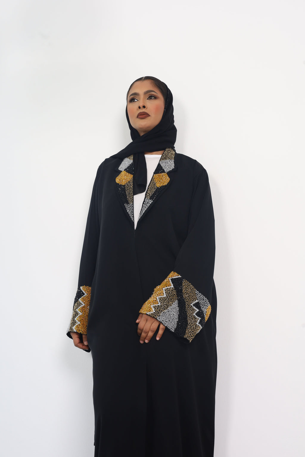 Nur Abaya Collar Set - MAISONASHSHIFA