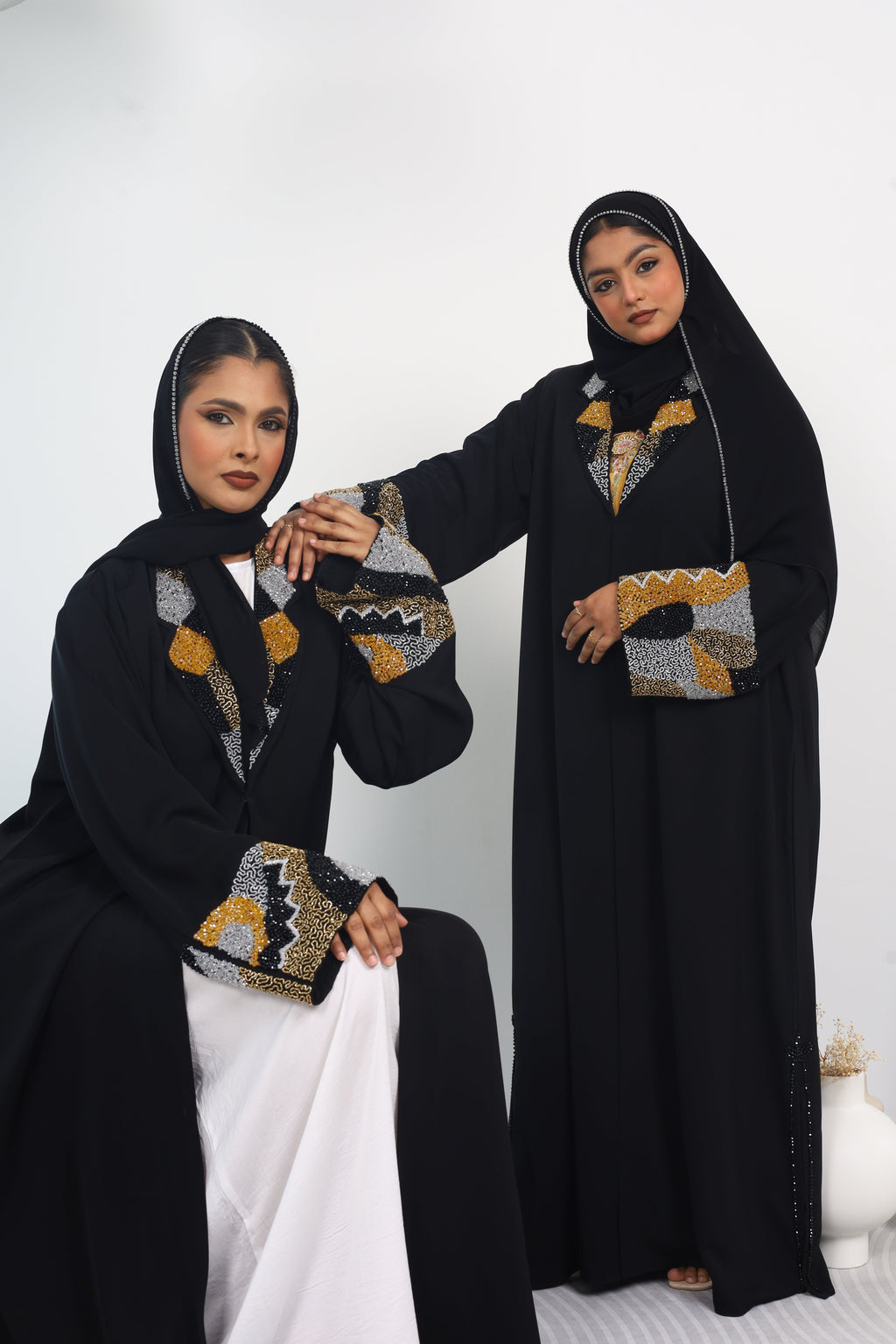 Nur Abaya Collar Set - MAISONASHSHIFA