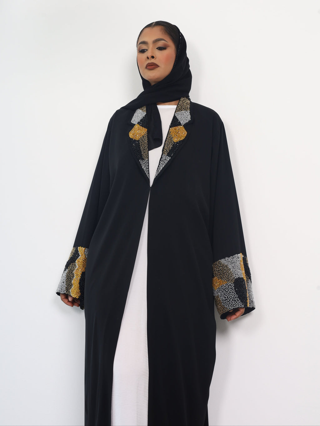 Nur Abaya Collar Set - MAISONASHSHIFA